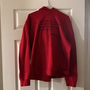 Red Hoodie w Scripture Forever 21